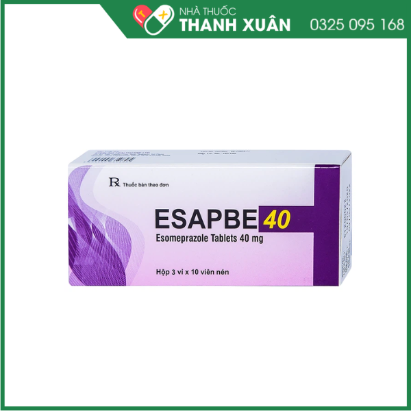 Esapbe 40 điều trị bệnh trào ngược dạ dày thực quản